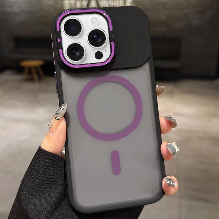 Capa de telemóvel magnética MagSafe com suporte para lente em metal fosco com sensação de pele, para iPhone 17 Pro Max, para iPhone 17 Pro, para iPhone 17, para iPhone Air, para iPhone 16 Pro Max, para iPhone 16 Pro