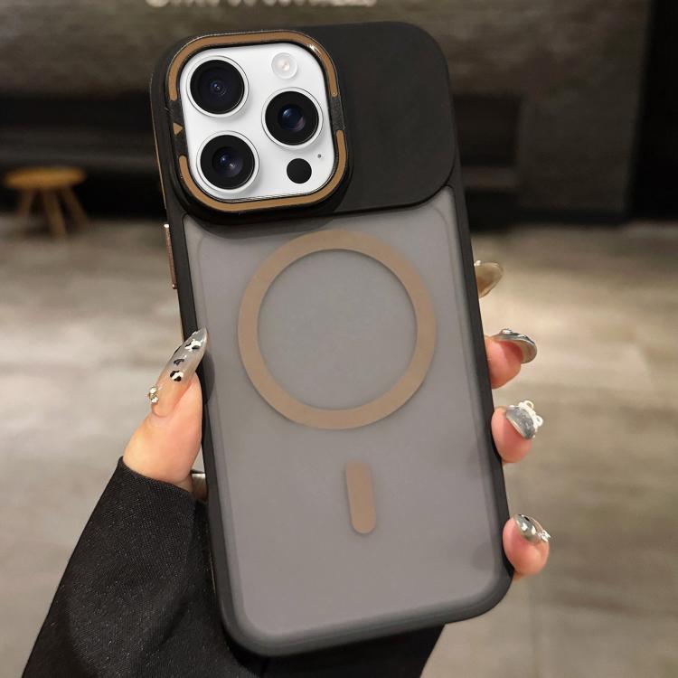 Capa de telemóvel magnética MagSafe com suporte para lente em metal fosco com sensação de pele, para iPhone 17 Pro Max, para iPhone 17 Pro, para iPhone 17, para iPhone Air, para iPhone 16 Pro Max, para iPhone 16 Pro