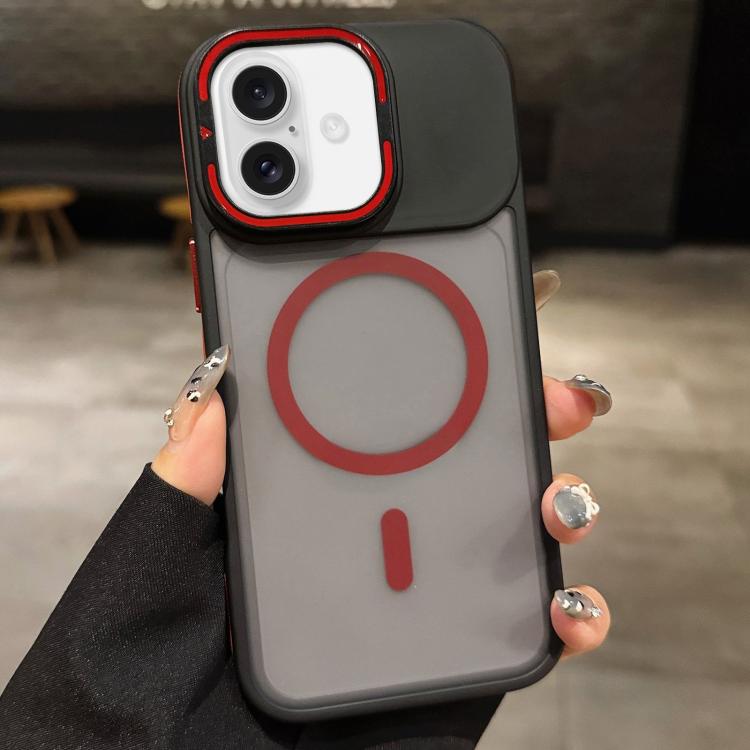 Suporte para Lentes em Metal Fosco Skin Feel MagSafe, Capa Magnética para Telemóvel, Para iPhone 16 Plus, Para iPhone 16, Para iPhone 15 Pro Max, Para iPhone 15 Pro, Para iPhone 15, Para iPhone 14