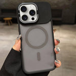 Suporte para Lentes em Metal Fosco Skin Feel MagSafe, Capa Magnética para Telemóvel, Para iPhone 16 Plus, Para iPhone 16, Para iPhone 15 Pro Max, Para iPhone 15 Pro, Para iPhone 15, Para iPhone 14