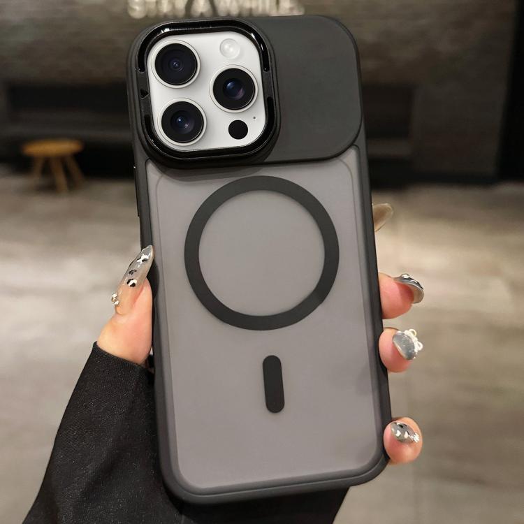 Suporte para Lentes em Metal Fosco Skin Feel MagSafe, Capa Magnética para Telemóvel, Para iPhone 16 Plus, Para iPhone 16, Para iPhone 15 Pro Max, Para iPhone 15 Pro, Para iPhone 15, Para iPhone 14