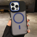 Suporte para Lentes em Metal Fosco Skin Feel MagSafe, Capa Magnética para Telemóvel, Para iPhone 16 Plus, Para iPhone 16, Para iPhone 15 Pro Max, Para iPhone 15 Pro, Para iPhone 15, Para iPhone 14