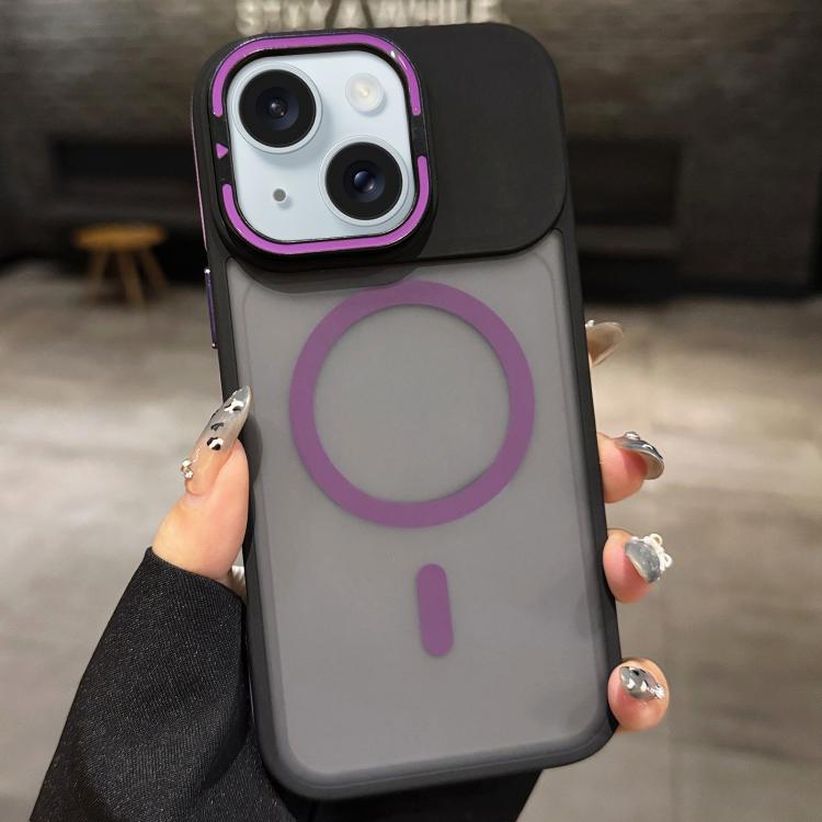Suporte para Lentes em Metal Fosco Skin Feel MagSafe, Capa Magnética para Telemóvel, Para iPhone 16 Plus, Para iPhone 16, Para iPhone 15 Pro Max, Para iPhone 15 Pro, Para iPhone 15, Para iPhone 14