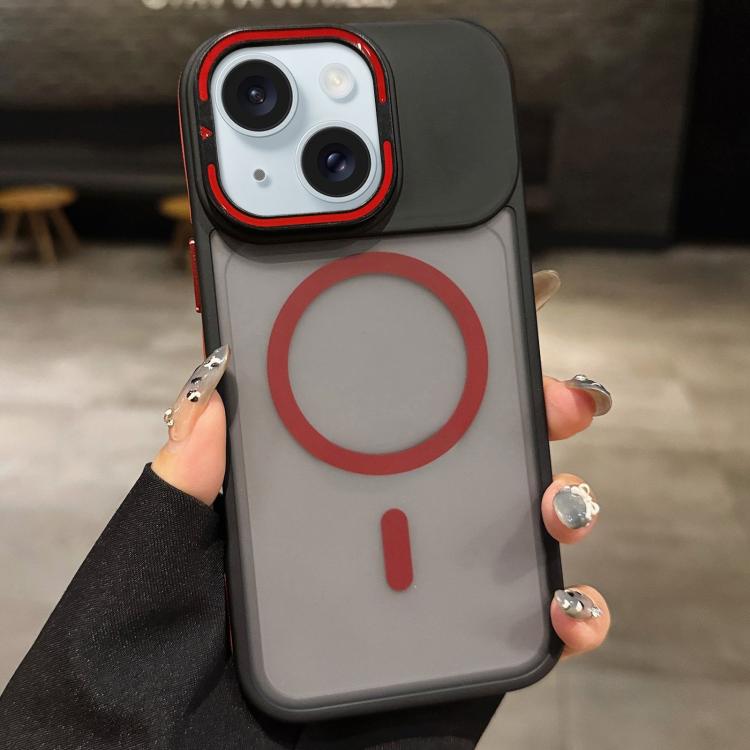 Suporte para Lentes em Metal Fosco Skin Feel MagSafe, Capa Magnética para Telemóvel, Para iPhone 16 Plus, Para iPhone 16, Para iPhone 15 Pro Max, Para iPhone 15 Pro, Para iPhone 15, Para iPhone 14