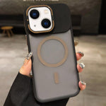 Suporte para Lentes em Metal Fosco Skin Feel MagSafe, Capa Magnética para Telemóvel, Para iPhone 16 Plus, Para iPhone 16, Para iPhone 15 Pro Max, Para iPhone 15 Pro, Para iPhone 15, Para iPhone 14
