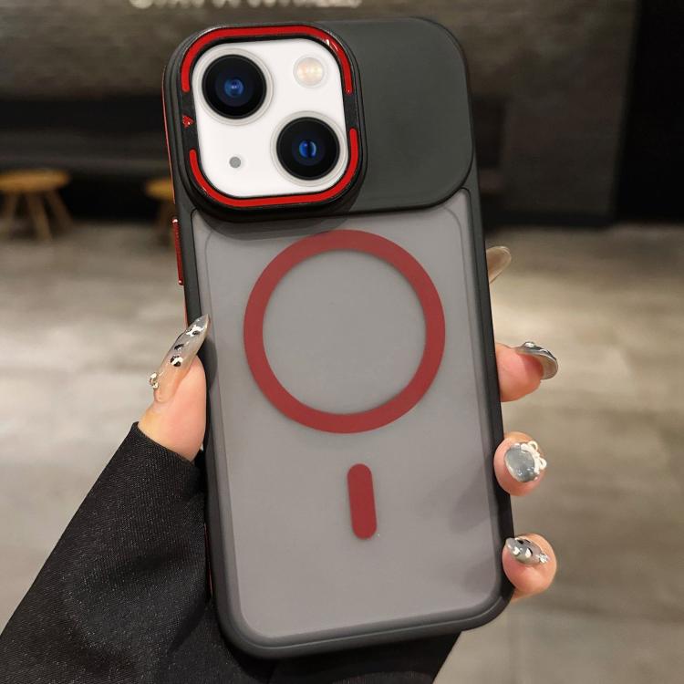 Suporte para Lentes em Metal Fosco Skin Feel MagSafe, Capa Magnética para Telemóvel, Para iPhone 16 Plus, Para iPhone 16, Para iPhone 15 Pro Max, Para iPhone 15 Pro, Para iPhone 15, Para iPhone 14