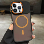 Skin Feel Frosted Metal Lens Holder MagSafe Magnetic Phone Case, For iPhone 12 Pro Max, For iPhone 12 Pro, For iPhone 11