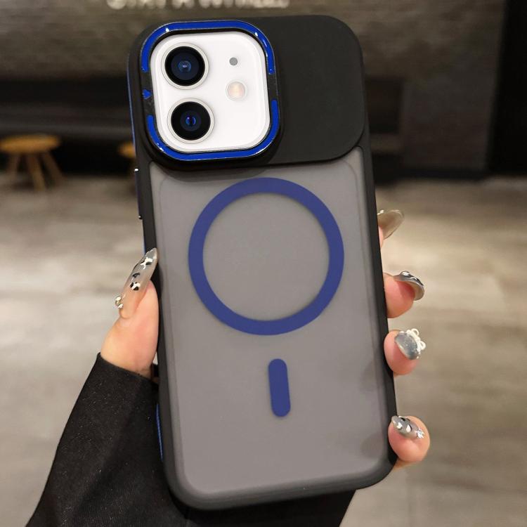 Skin Feel Frosted Metal Lens Holder MagSafe Magnetic Phone Case, For iPhone 14 Pro, For iPhone 14 Pro Max, For iPhone 13 Pro Max, For iPhone 13 Pro, For iPhone 13, For iPhone 12