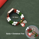 Correia de Relógio com Corrente de Contas de Natal de Largura 20mm, Para Apple Watch 46mm / 49mm / 45mm / 44mm, Para Apple Watch 42mm / 41mm / 40mm / 38mm