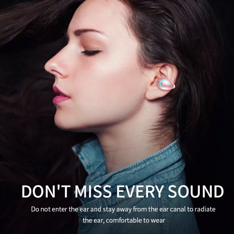 Auriculares Bluetooth V5.0 Ultra-leves com Gancho para orelha YX08, Auscultadores Estéreo com Microfone, Único