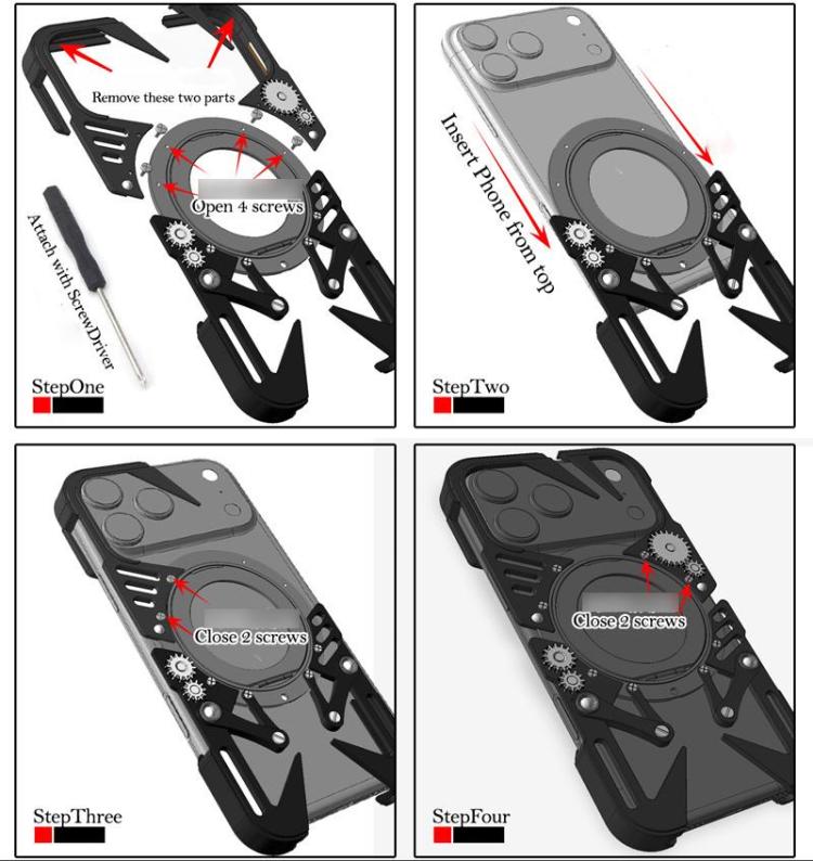 Capa de telemóvel metálica oca MagSafe com suporte giratório e cordão, para iPhone 17e / 16e, para iPhone 17 Pro Max, para iPhone 17 Pro, para iPhone 17, para iPhone 16 Pro Max, para iPhone 16 Pro, para iPhone 16 Plus, para iPhone 16