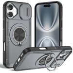 Capa de telemóvel MagSafe com suporte rotativo Camshield, para iPhone 17 Pro Max, para iPhone 17 Pro, para iPhone 16 Pro Max, para iPhone 16 Pro, para iPhone 16 Plus, para iPhone 16, para iPhone 15 Pro Max, para iPhone 15 Pro