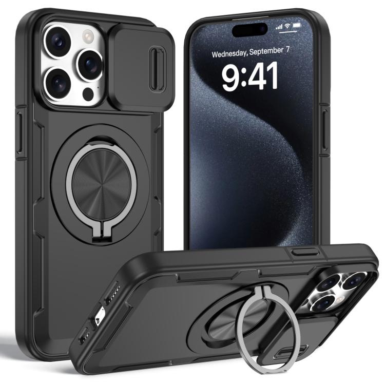 Capa de telemóvel MagSafe com suporte rotativo Camshield, para iPhone 17 Pro Max, para iPhone 17 Pro, para iPhone 16 Pro Max, para iPhone 16 Pro, para iPhone 16 Plus, para iPhone 16, para iPhone 15 Pro Max, para iPhone 15 Pro