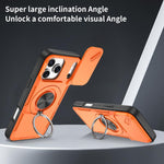 Capa de telemóvel MagSafe com suporte rotativo Camshield, para iPhone 17 Pro Max, para iPhone 17 Pro, para iPhone 16 Pro Max, para iPhone 16 Pro, para iPhone 16 Plus, para iPhone 16, para iPhone 15 Pro Max, para iPhone 15 Pro