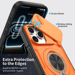 Capa de telemóvel MagSafe com suporte rotativo Camshield, para iPhone 17 Pro Max, para iPhone 17 Pro, para iPhone 16 Pro Max, para iPhone 16 Pro, para iPhone 16 Plus, para iPhone 16, para iPhone 15 Pro Max, para iPhone 15 Pro