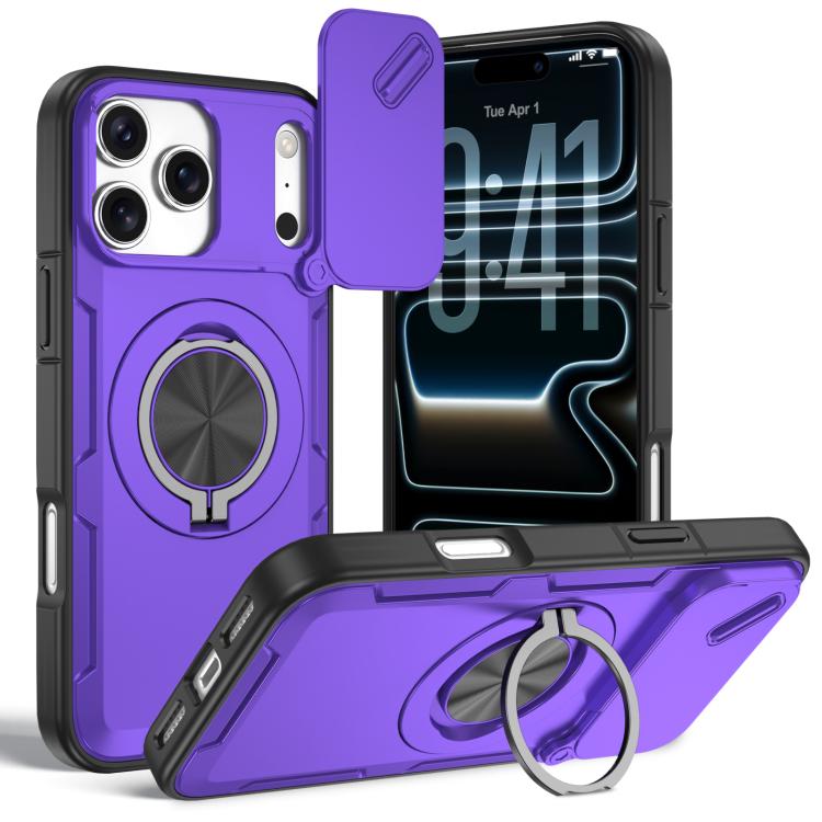 Capa de telemóvel MagSafe com suporte rotativo Camshield, para iPhone 17 Pro Max, para iPhone 17 Pro, para iPhone 16 Pro Max, para iPhone 16 Pro, para iPhone 16 Plus, para iPhone 16, para iPhone 15 Pro Max, para iPhone 15 Pro