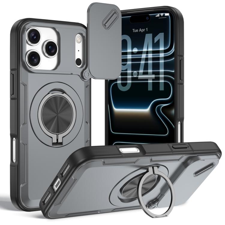 Capa de telemóvel MagSafe com suporte rotativo Camshield, para iPhone 17 Pro Max, para iPhone 17 Pro, para iPhone 16 Pro Max, para iPhone 16 Pro, para iPhone 16 Plus, para iPhone 16, para iPhone 15 Pro Max, para iPhone 15 Pro