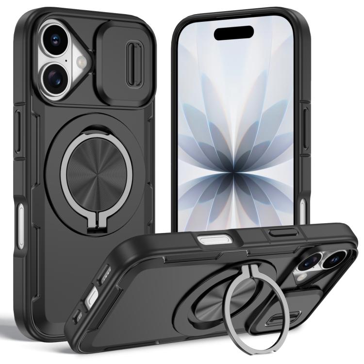 Capa de telemóvel MagSafe com suporte rotativo Camshield, para iPhone 17 Pro Max, para iPhone 17 Pro, para iPhone 16 Pro Max, para iPhone 16 Pro, para iPhone 16 Plus, para iPhone 16, para iPhone 15 Pro Max, para iPhone 15 Pro