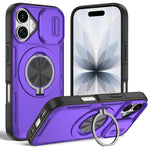 Capa de telemóvel MagSafe com suporte rotativo Camshield, para iPhone 17 Pro Max, para iPhone 17 Pro, para iPhone 16 Pro Max, para iPhone 16 Pro, para iPhone 16 Plus, para iPhone 16, para iPhone 15 Pro Max, para iPhone 15 Pro