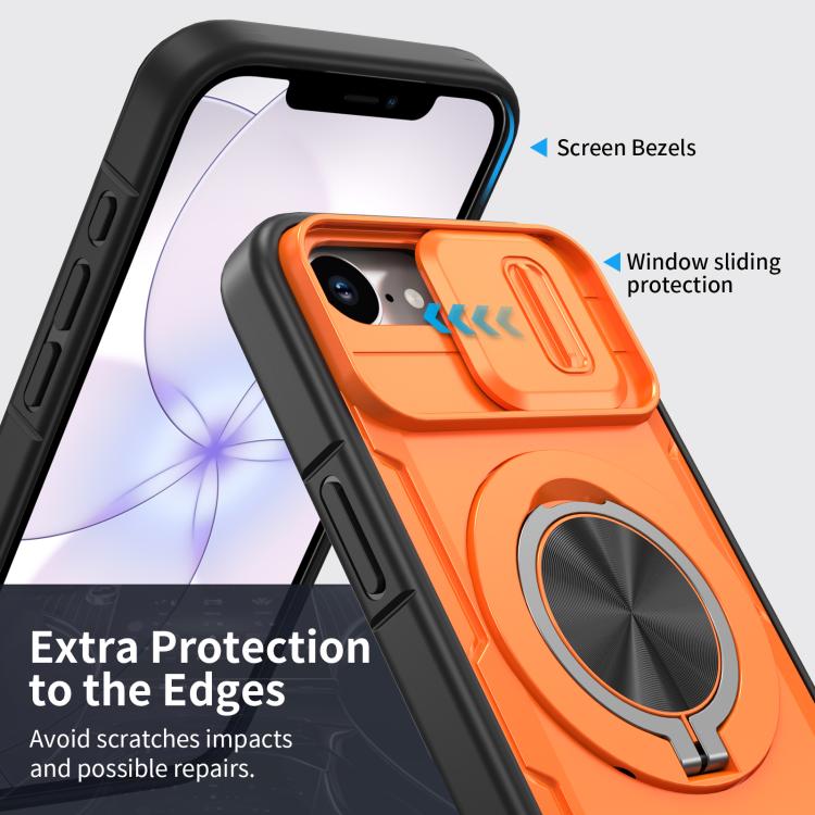 Capa de telemóvel MagSafe com suporte rotativo Camshield, para iPhone 17 Pro Max, para iPhone 17 Pro, para iPhone 16 Pro Max, para iPhone 16 Pro, para iPhone 16 Plus, para iPhone 16, para iPhone 15 Pro Max, para iPhone 15 Pro