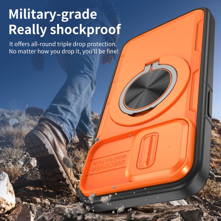 Capa de telemóvel MagSafe com suporte rotativo Camshield, para iPhone 17 Pro Max, para iPhone 17 Pro, para iPhone 16 Pro Max, para iPhone 16 Pro, para iPhone 16 Plus, para iPhone 16, para iPhone 15 Pro Max, para iPhone 15 Pro