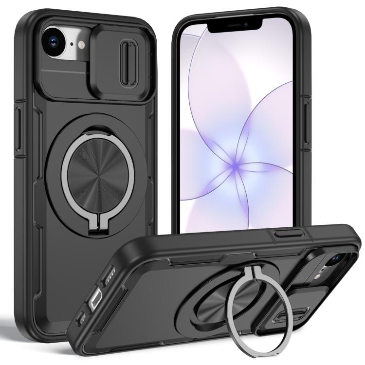 Capa de telemóvel MagSafe com suporte rotativo Camshield, para iPhone 17 Pro Max, para iPhone 17 Pro, para iPhone 16 Pro Max, para iPhone 16 Pro, para iPhone 16 Plus, para iPhone 16, para iPhone 15 Pro Max, para iPhone 15 Pro