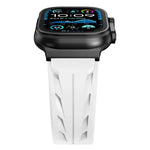 Correia de Relógio em Silicone com Fivela de Pino Preta, Para Apple Watch 46mm / 49mm / 45mm / 44mm, Para Apple Watch 42mm / 41mm / 40mm / 38mm