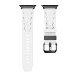 Correia de Relógio em Silicone com Fivela de Pino Preta, Para Apple Watch 46mm / 49mm / 45mm / 44mm, Para Apple Watch 42mm / 41mm / 40mm / 38mm