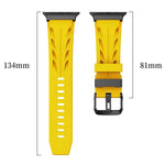 Correia de Relógio em Silicone com Fivela de Pino Preta, Para Apple Watch 46mm / 49mm / 45mm / 44mm, Para Apple Watch 42mm / 41mm / 40mm / 38mm