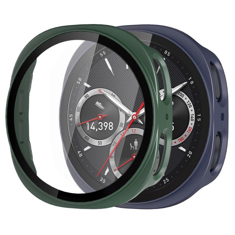 xDfind Tempered Film Integrated Frosted PC Watch Protective Cover, For Samsung Galaxy Watch8 44mm, For Samsung Galaxy Watch8 40mm