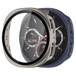 xDfind Tempered Film Integrated Frosted PC Watch Protective Cover, For Samsung Galaxy Watch8 44mm, For Samsung Galaxy Watch8 40mm