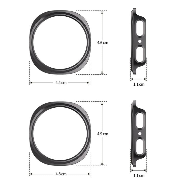 Capa Protetora de Relógio PC Oca de Cobertura Parcial xDfind, Para Samsung Galaxy Watch8 Classic 46mm, Para Samsung Galaxy Watch8 44mm, Para Samsung Galaxy Watch8 40mm