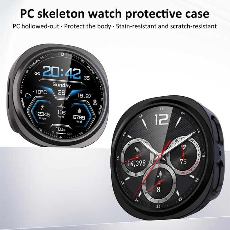 Capa Protetora de Relógio PC Oca de Cobertura Parcial xDfind, Para Samsung Galaxy Watch8 Classic 46mm, Para Samsung Galaxy Watch8 44mm, Para Samsung Galaxy Watch8 40mm