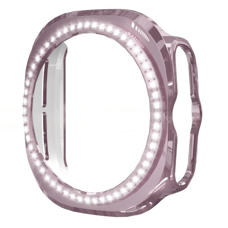 Capa de Relógio PC Oca com Diamantes de Uma Só Fileira em X xDfind, para Samsung Galaxy Watch Ultra 47mm / Ultra 2025