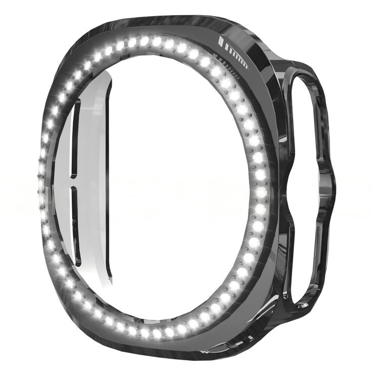 Capa de Relógio PC Oca com Diamantes de Uma Só Fileira em X xDfind, para Samsung Galaxy Watch Ultra 47mm / Ultra 2025