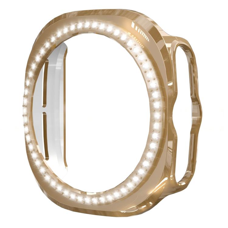 Capa de Relógio PC Oca com Diamantes de Uma Só Fileira em X xDfind, para Samsung Galaxy Watch Ultra 47mm / Ultra 2025