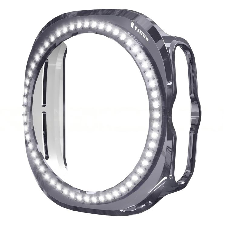 Capa de Relógio PC Oca com Diamantes de Uma Só Fileira em X xDfind, para Samsung Galaxy Watch Ultra 47mm / Ultra 2025