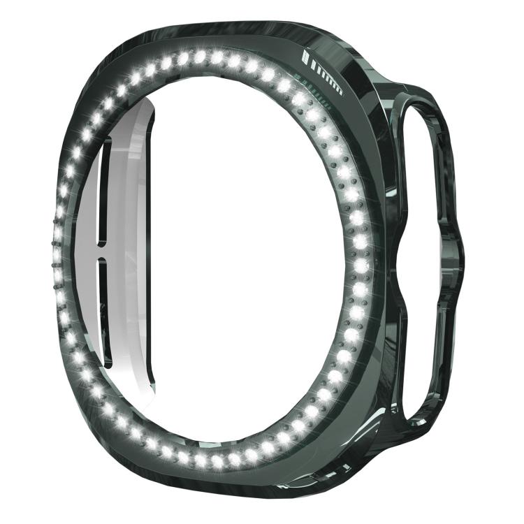 Capa de Relógio PC Oca com Diamantes de Uma Só Fileira em X xDfind, para Samsung Galaxy Watch Ultra 47mm / Ultra 2025