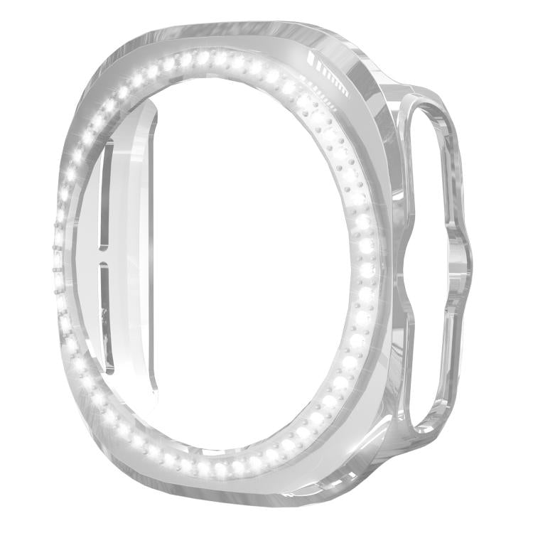 Capa de Relógio PC Oca com Diamantes de Uma Só Fileira em X xDfind, para Samsung Galaxy Watch Ultra 47mm / Ultra 2025