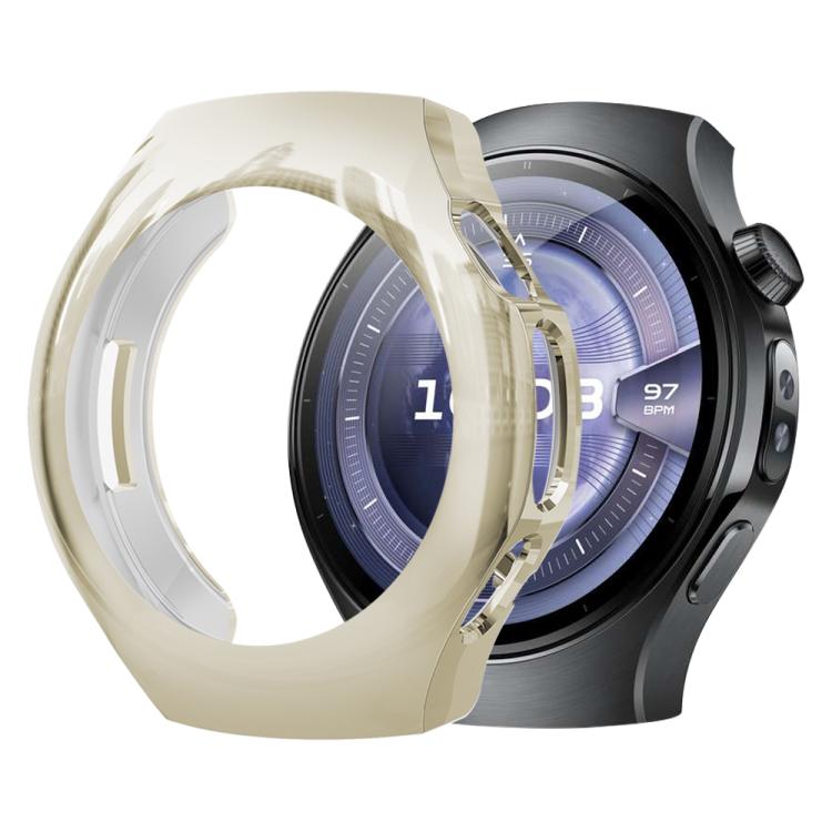 xDfind Plating Tempered Film Integrated TPU Watch Protective Cover, For Huawei Watch 5 42mm, For Huawei Watch 5 46mm