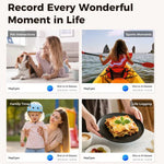 Óculos Inteligentes AI M02 Ultra com Câmara de 8MP e Lentes Fotocromáticas, com Estojo de Carregamento Preto, com Estojo de Carregamento Castanho