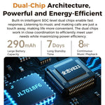 Óculos Inteligentes AI M02 Ultra com Câmara de 8MP e Lentes Fotocromáticas, com Estojo de Carregamento Preto, com Estojo de Carregamento Castanho