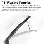 Óculos Inteligentes AI M02 Ultra com Câmara de 8MP e Lentes Fotocromáticas, com Estojo de Carregamento Preto, com Estojo de Carregamento Castanho