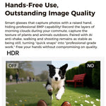 Óculos Inteligentes AI M02 Ultra com Câmara de 8MP e Lentes Fotocromáticas, com Estojo de Carregamento Preto, com Estojo de Carregamento Castanho