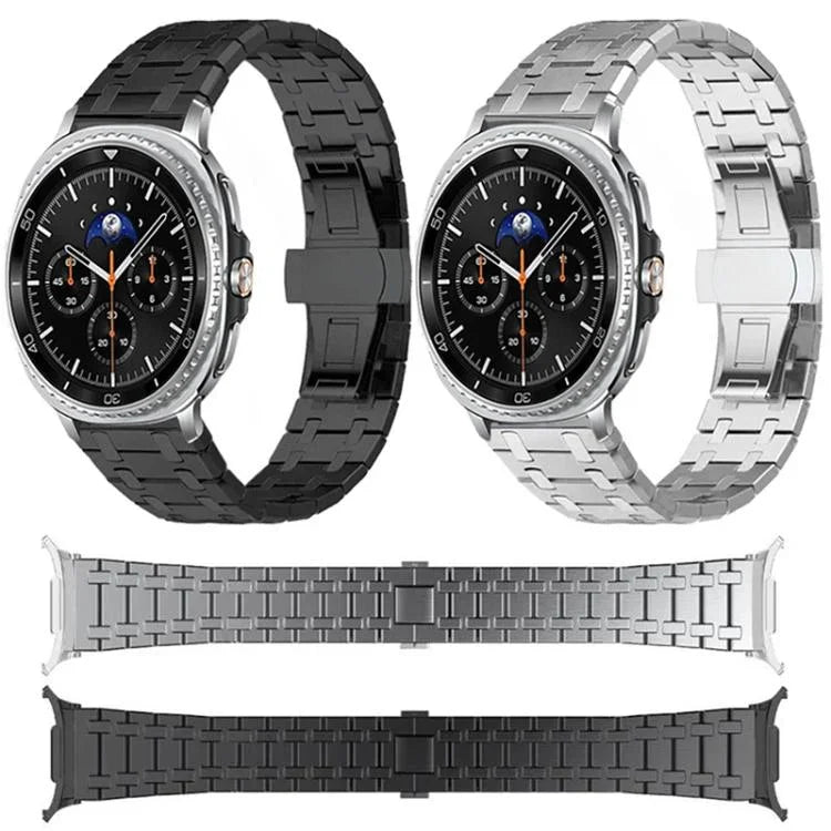 Pulseira de Relógio com Fivela Borboleta em Liga de Titânio, Para Samsung Galaxy Watch Ultra 47mm / Ultra 2025, Para Samsung Galaxy Watch8 / Watch8 Classic