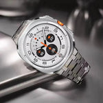 Pulseira de Relógio com Fivela Borboleta em Liga de Titânio, Para Samsung Galaxy Watch Ultra 47mm / Ultra 2025, Para Samsung Galaxy Watch8 / Watch8 Classic