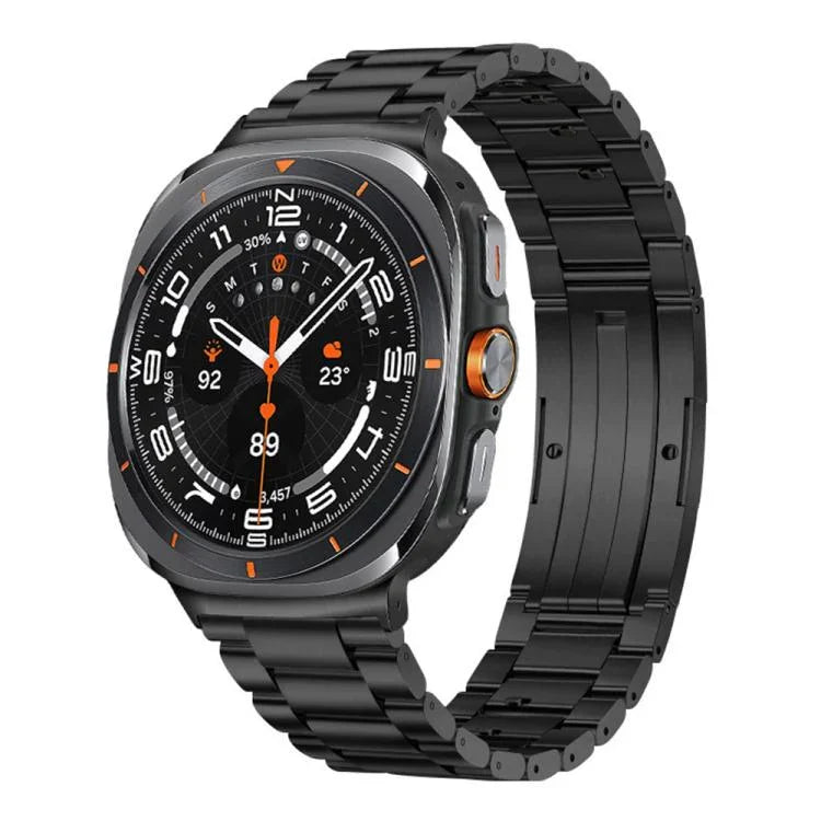 Pulseira de Relógio com Fivela HW de Três Contas Destacável em Liga de Titânio, Para Samsung Galaxy Watch Ultra 47mm / Ultra 2025, Para Samsung Galaxy Watch8 / Watch8 Classic