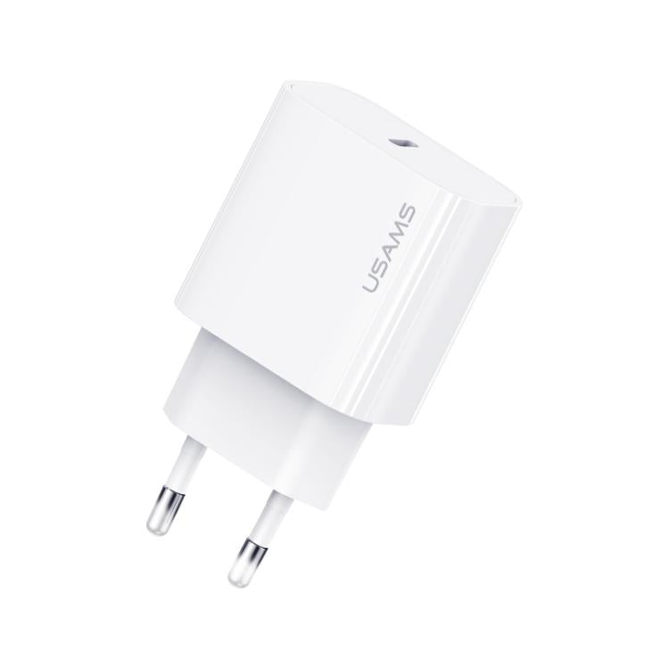 Carregador Rápido de Porta Única USB-C / Type-C USAMS CC226 T65 PD20W, Ficha EU, CC226