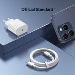 Carregador Rápido de Porta Única USB-C / Type-C USAMS CC226 T65 PD20W, Ficha EU, CC226