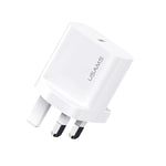 Carregador Rápido de Porta Única USB-C / Type-C USAMS CC227 T65 PD20W, Ficha UK, CC227